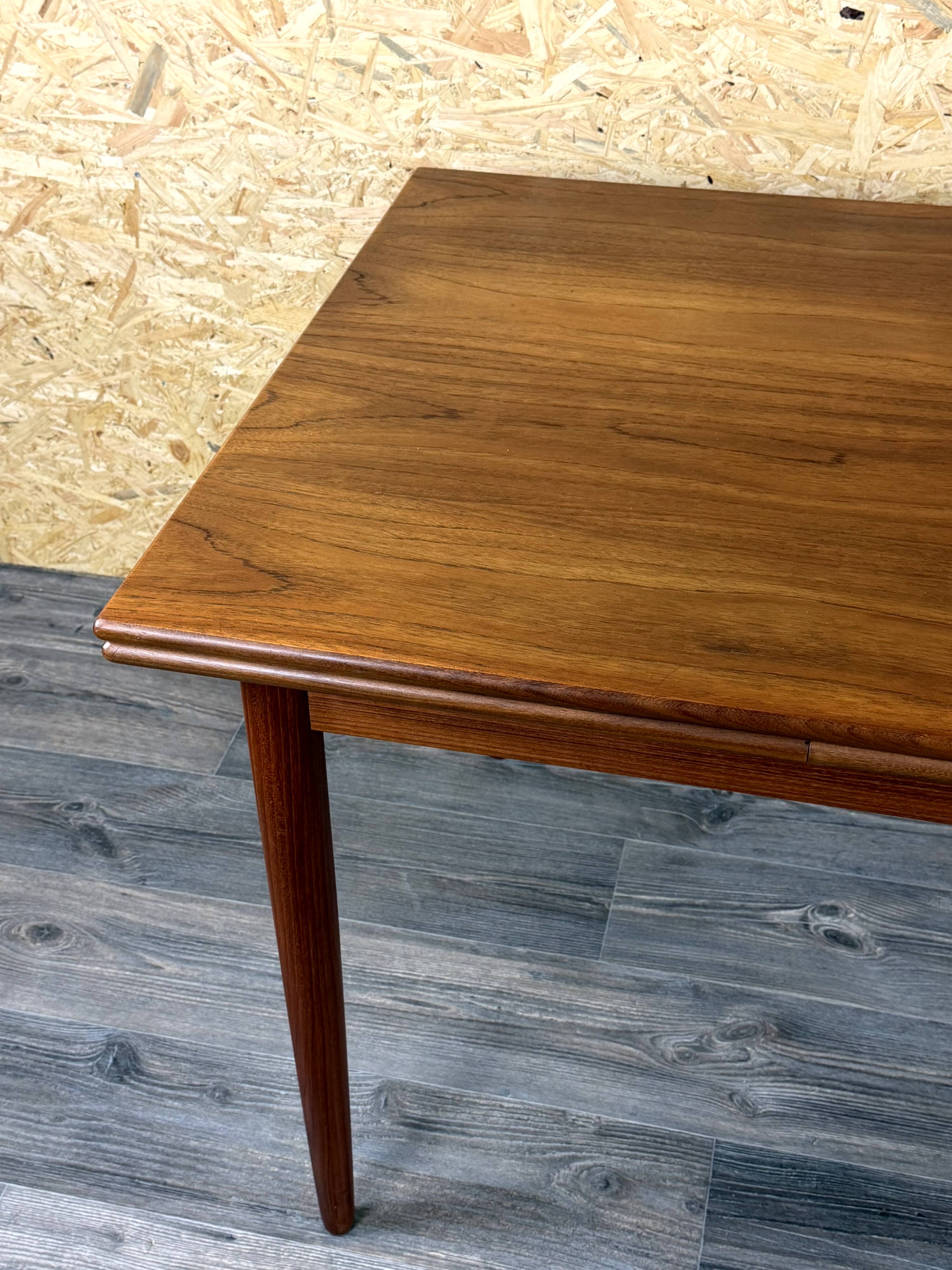 1960s 1970s Teak Dining Table Danish Modern Design Made in Denmark