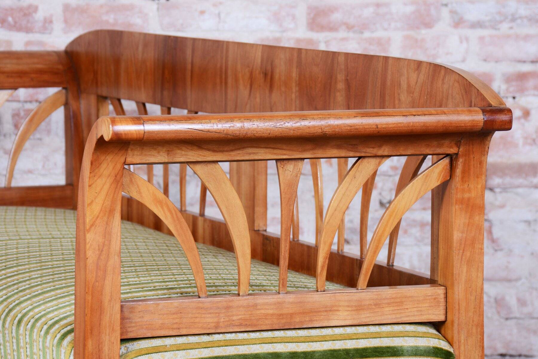 Biedermeier Sofa in Cherry and Spruce, 1820s