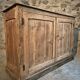 Antique French work cabinet in pine with two doors – rustic country style