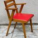 Office armchair with compass legs