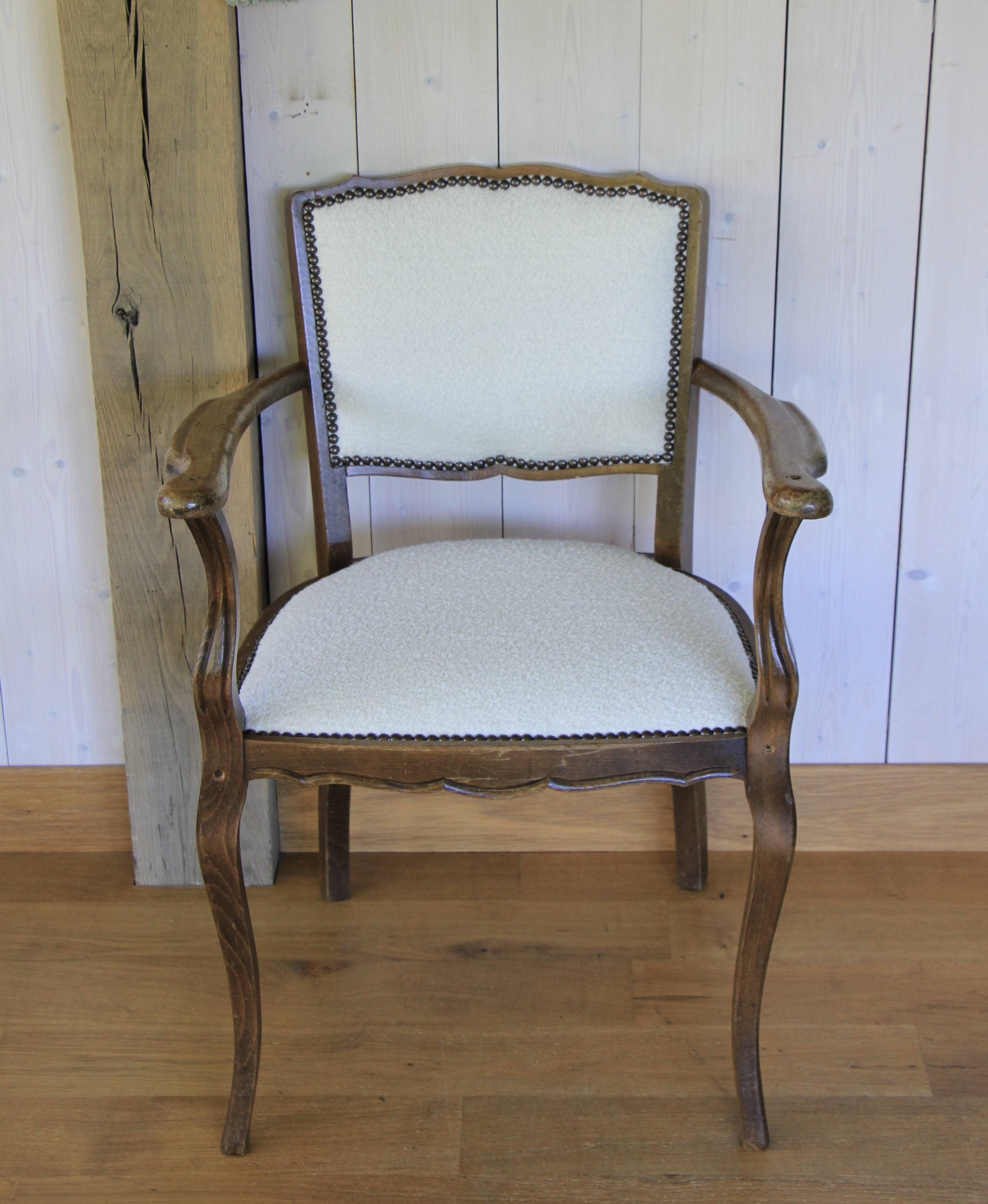 1950s bridge-style armchair