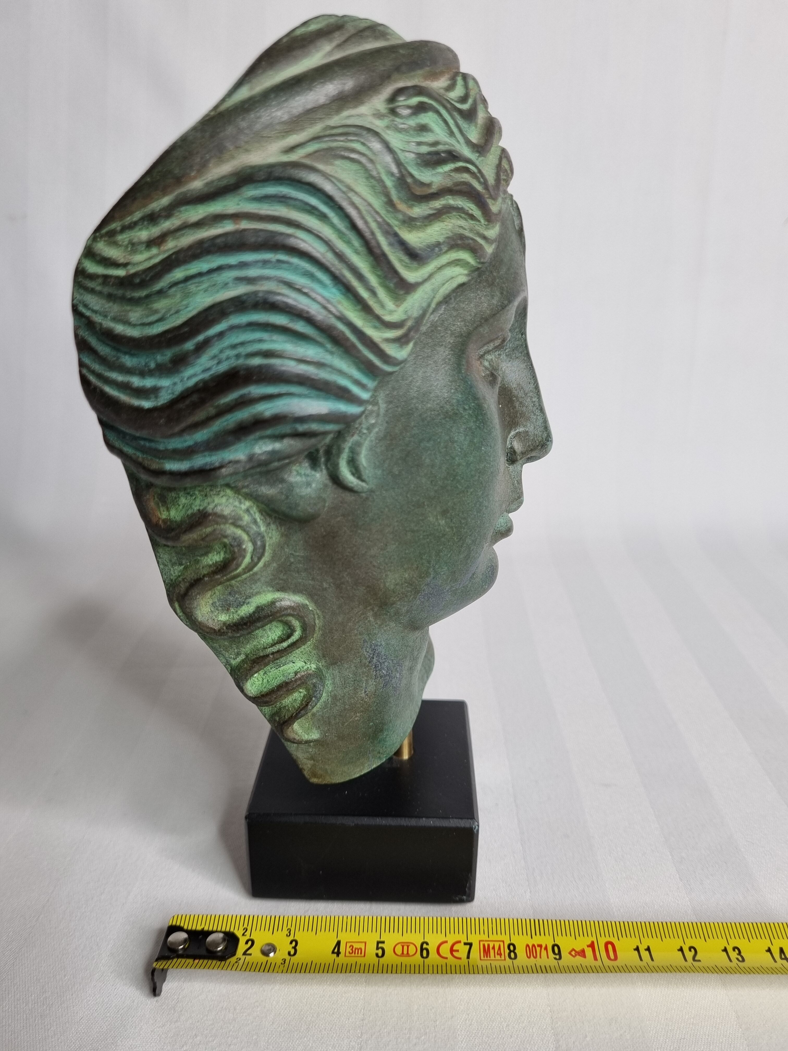 Bust of Aphrodite in plaster or bronze patinated resin