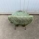 Vintage green furry chair from the 1960s