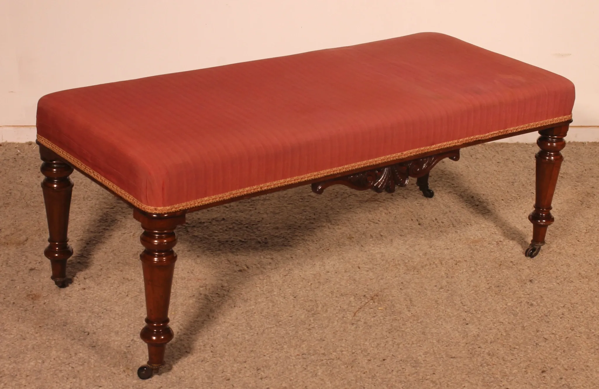 banquette en acajou du 19° siècle - Angleterre