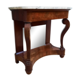 Console of the nineteenth century dessu marble