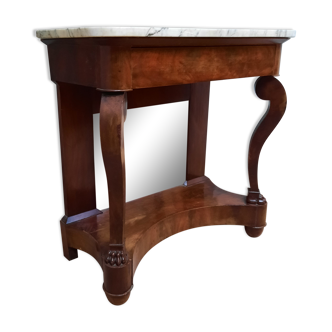 Console of the nineteenth century dessu marble