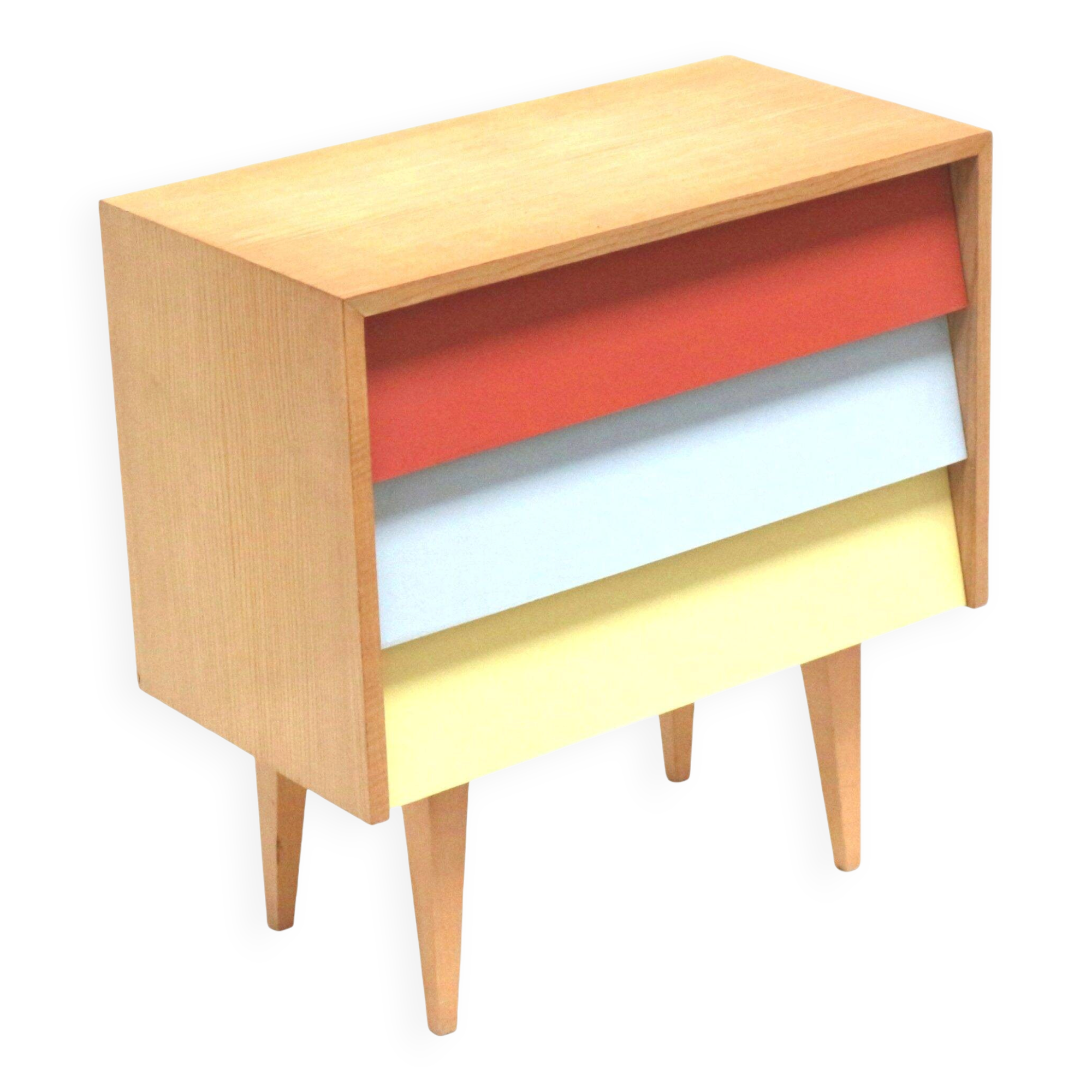 Vintage small chest of drawers in the style of Jiří Jiroutek, made in the 1970s