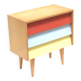 Vintage small chest of drawers in the style of Jiří Jiroutek, made in the 1970s