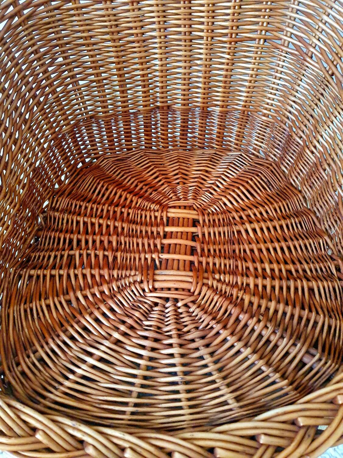 Vintage wicker armchair