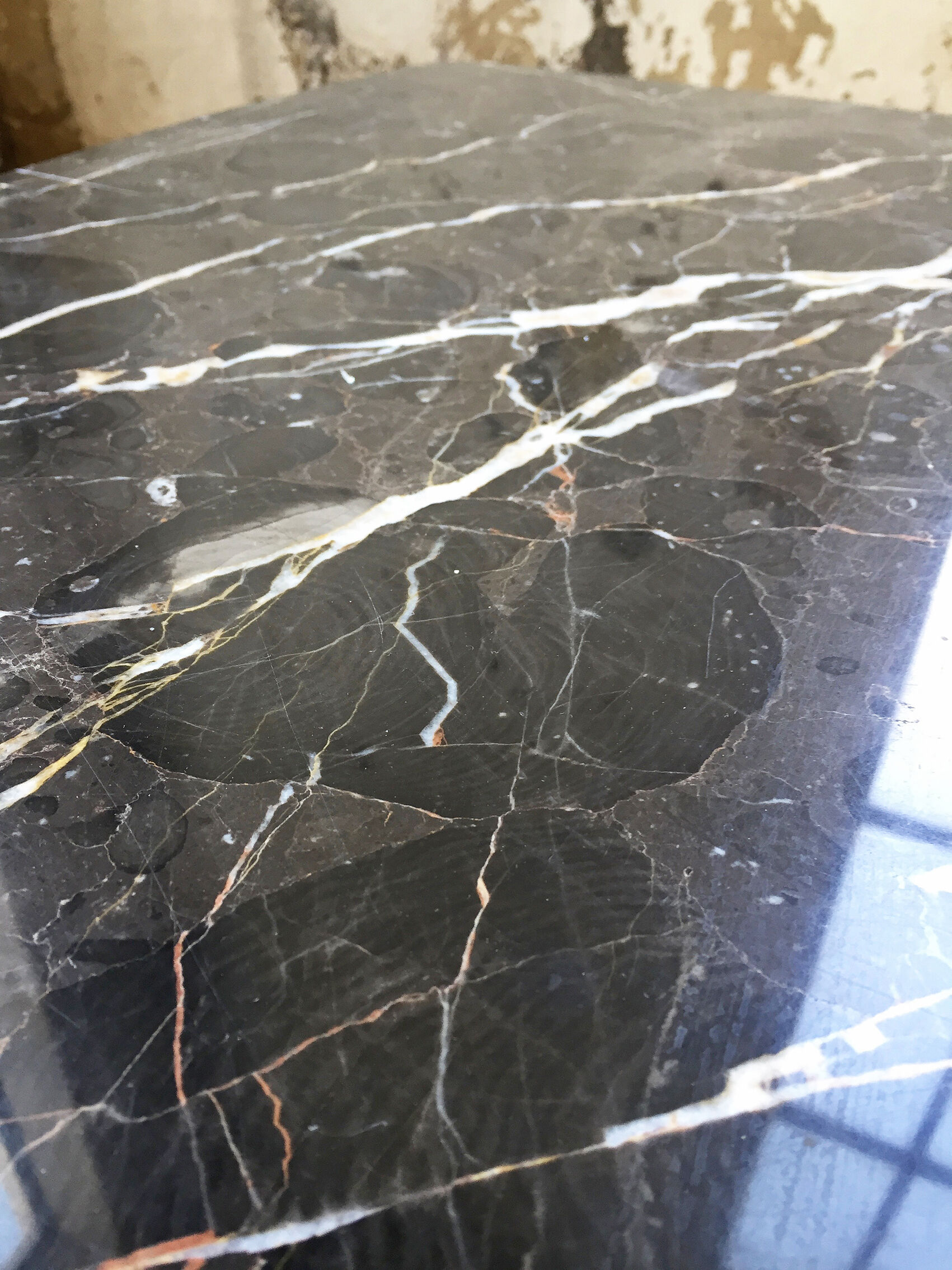 Bronze marble coffee table