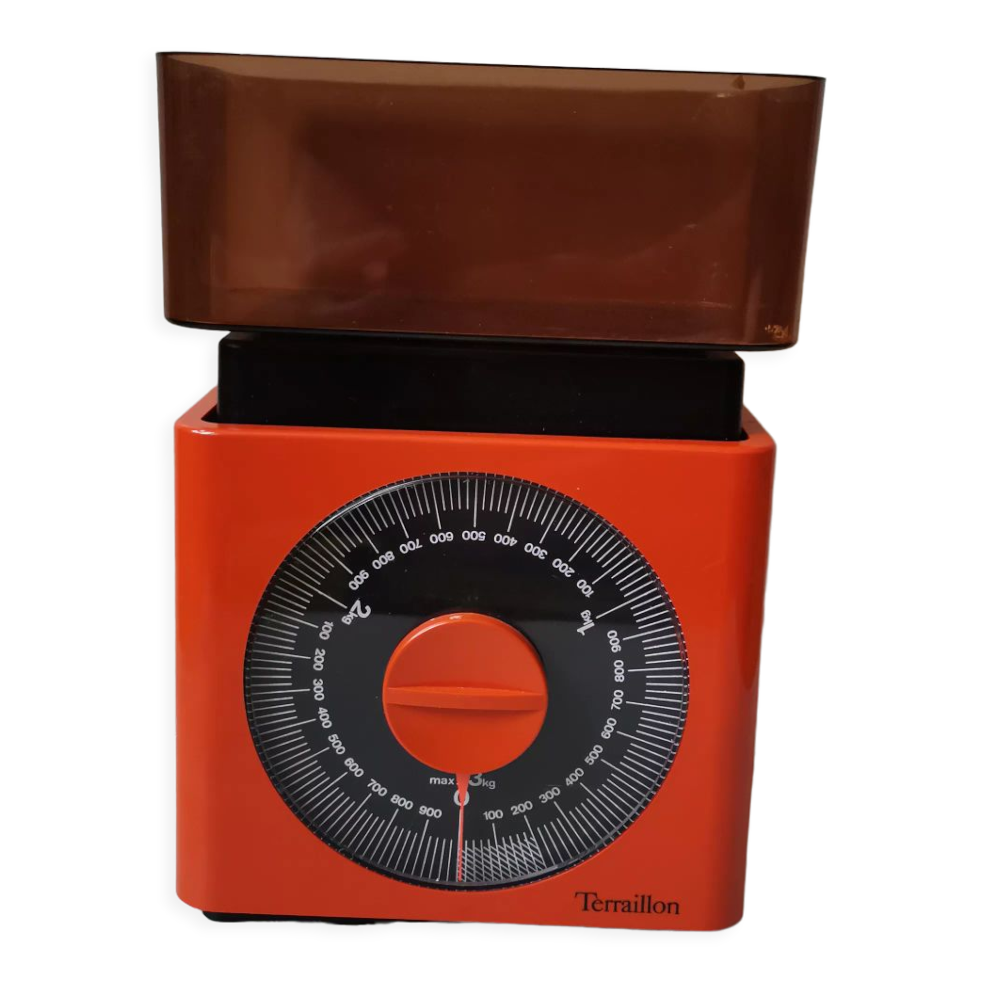 Vintage scale format Terraillon orange 70s