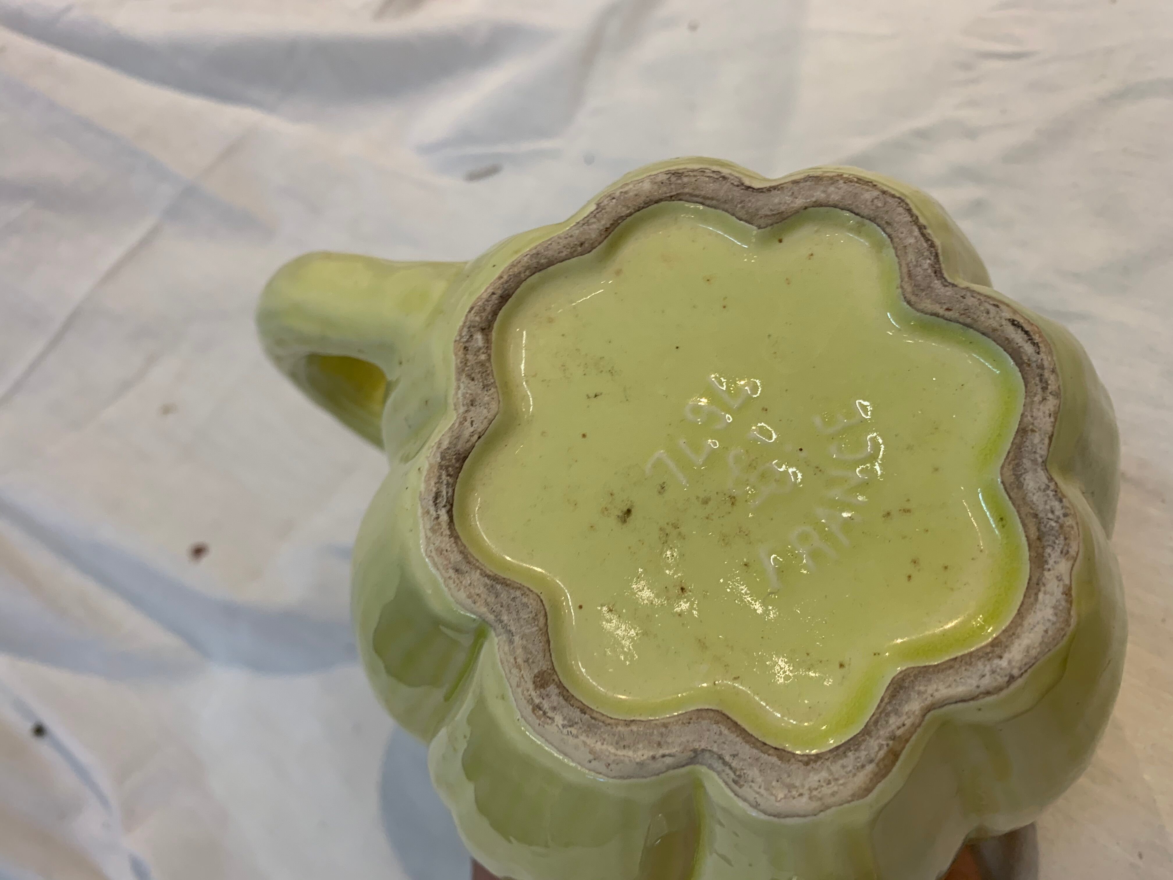 St Clement's pumpkin-shaped pitcher