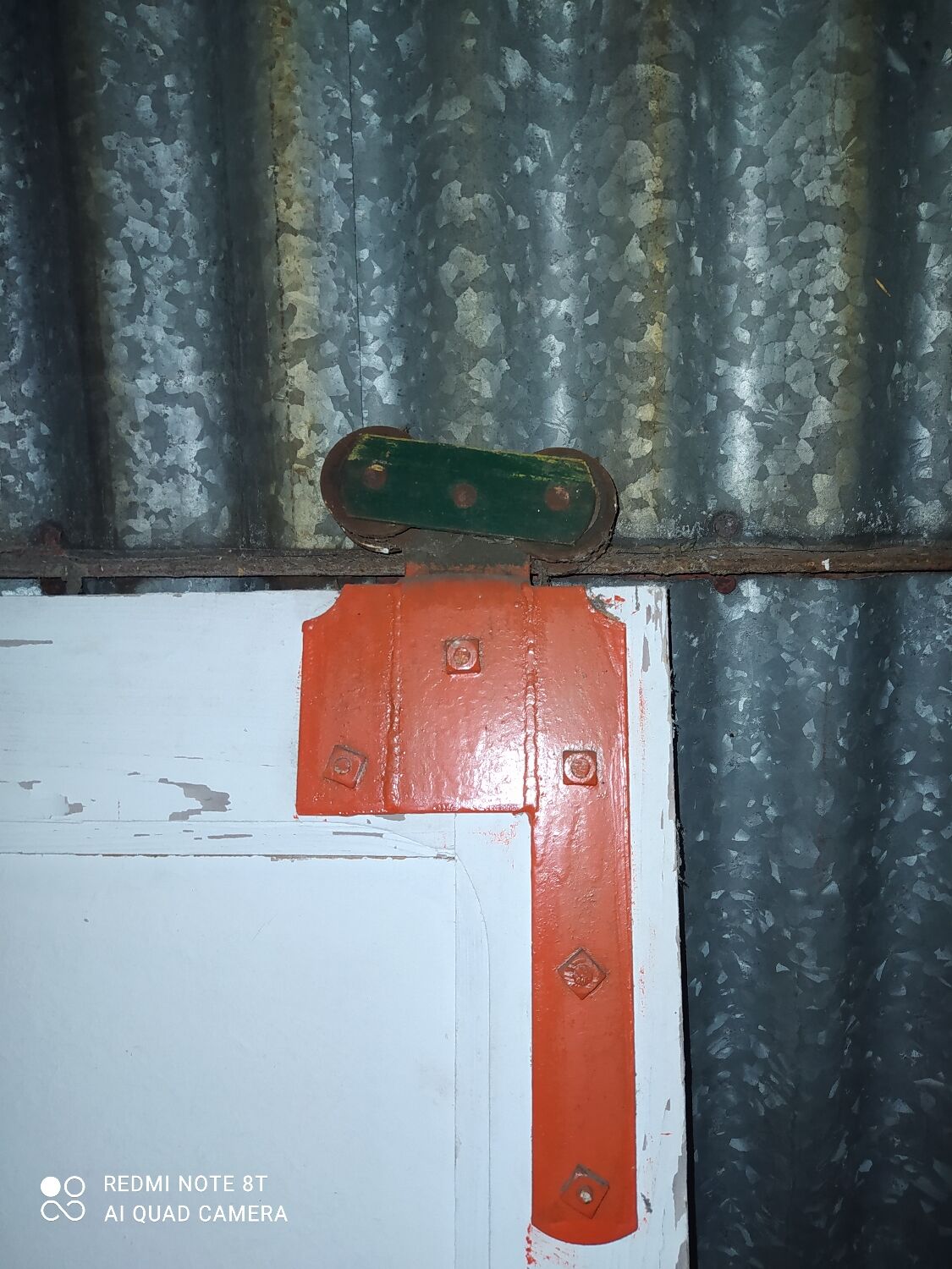 Vintage industrial wood door