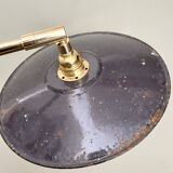Vintage lampshade wall light in enamelled sheet metal (ref 2)