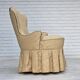 1960s, Danish cocktail lounge chair, jacquard fabric, beech wood.