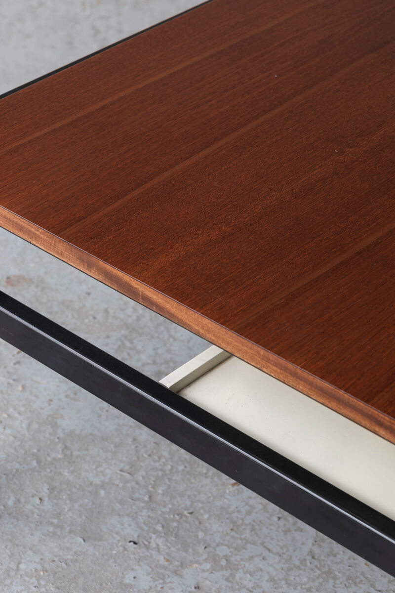 Coffee table, TU04, by Cees Braakman for Pastoe with magazine holder, Holland 1960’s