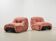 Diego Mattu Pair of Malu Lounge Chairs for 1P Italy 1970s