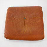 1970s leather swivel armchair by Nili Stoppmobler, Denmark