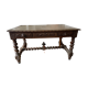 Antique solid oak dining table