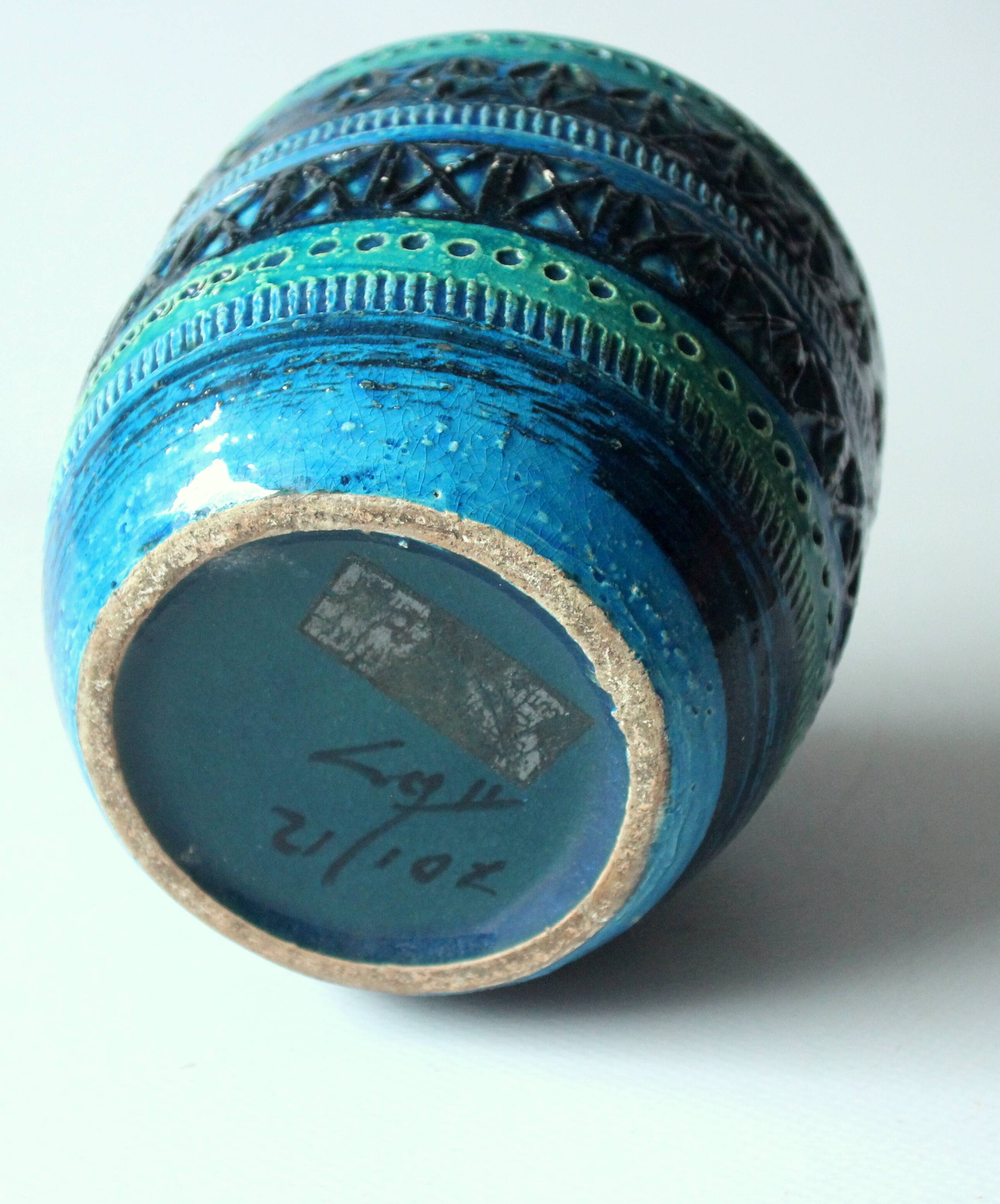 Small bitossi planter - designed by Aldo Londi - marked - vintage