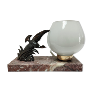 Lampe art déco oiseau