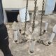 Pair of antique church chandeliers