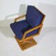 Mid-Century Design Z-Shaped Armchair in Cherry Wood, 1970s