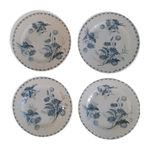 set de 4 assiettes plates