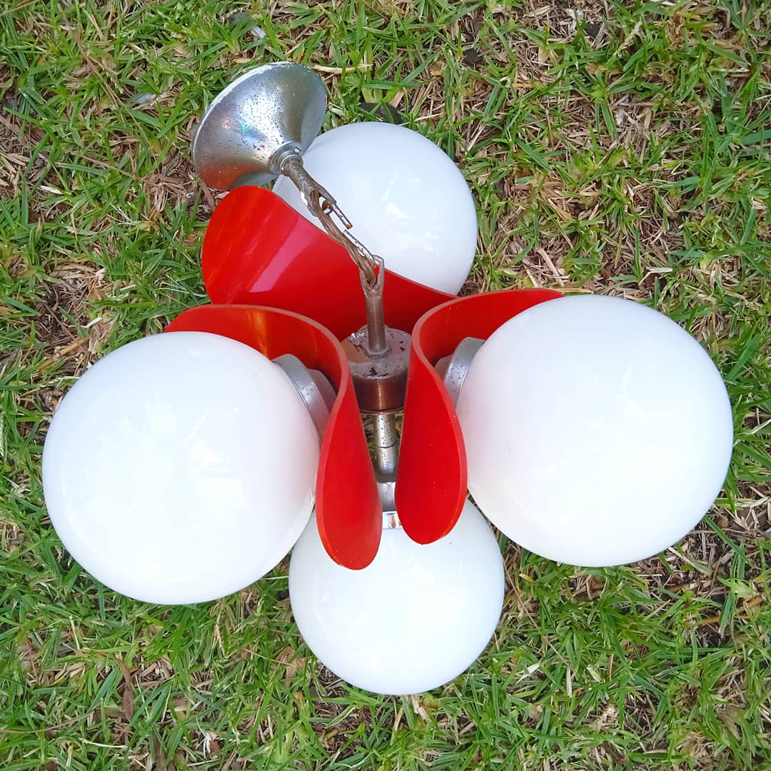 Suspension 4 globes Space Age