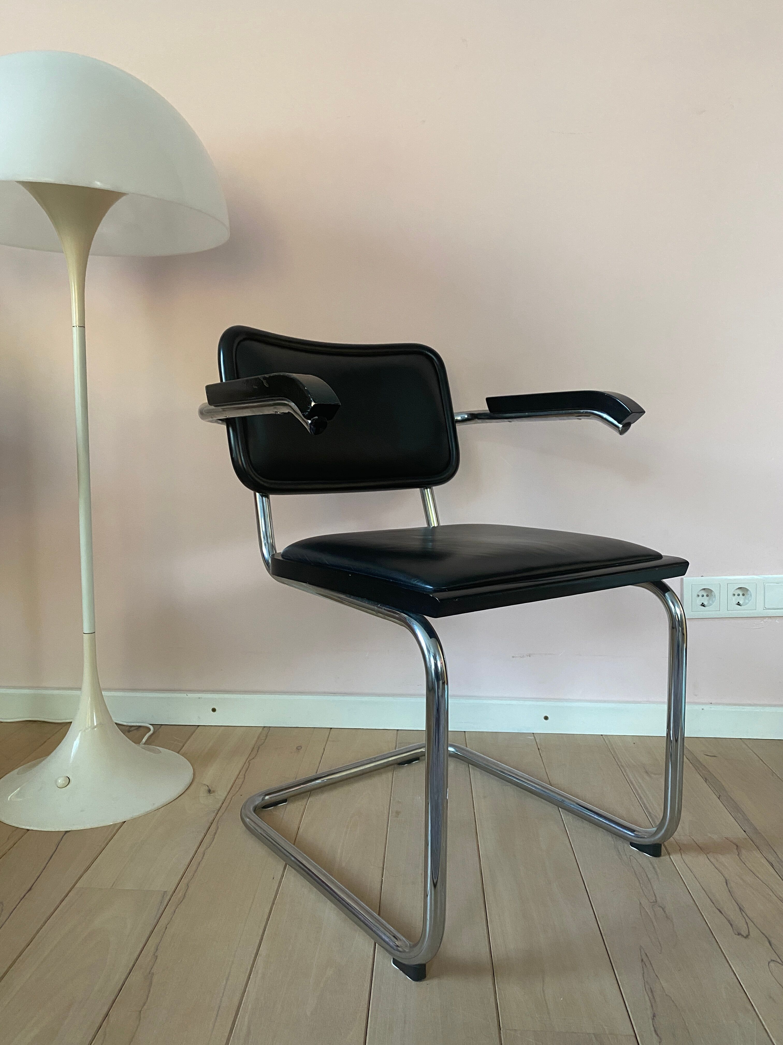 Ensemble de 2 chaises vintage design B32 Cesca Marcel Breuer