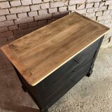Commode ancienne patinée noir