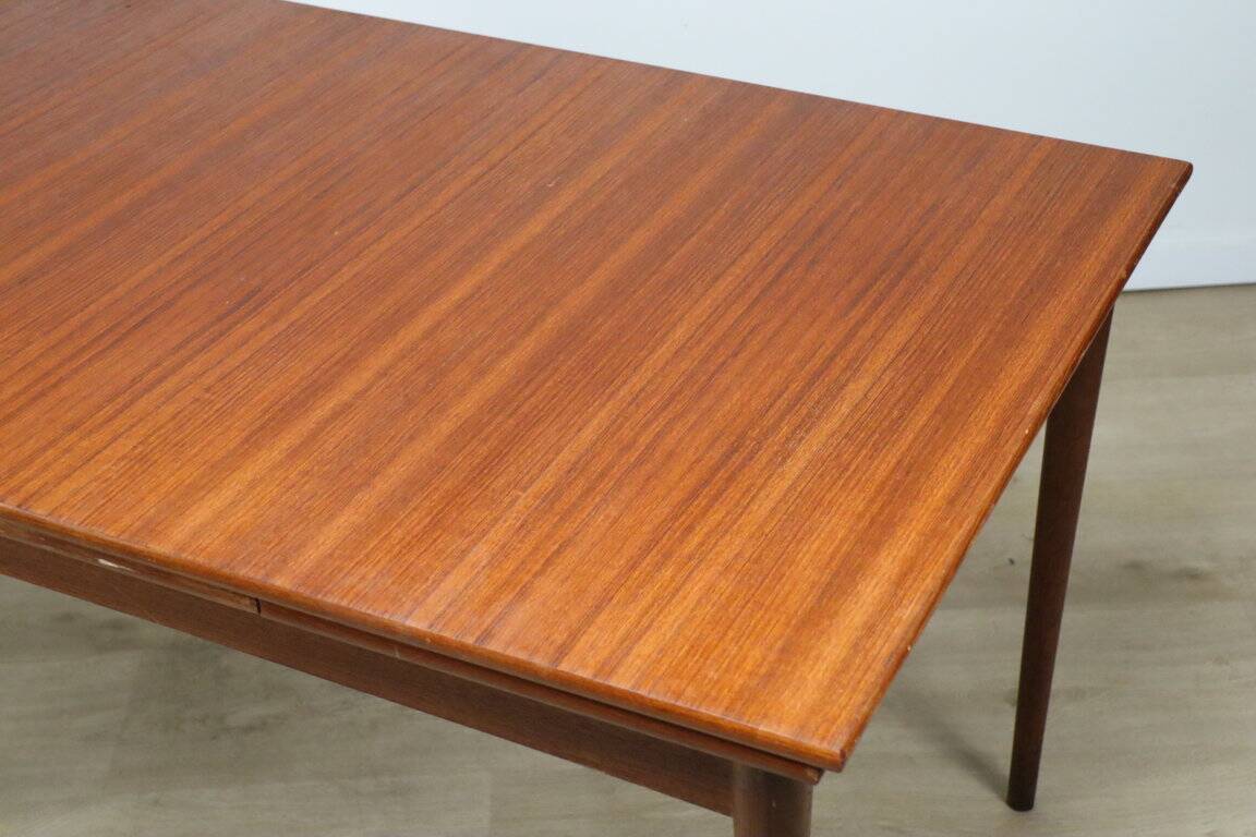 Scandinavian extendable teak dining table, 1960