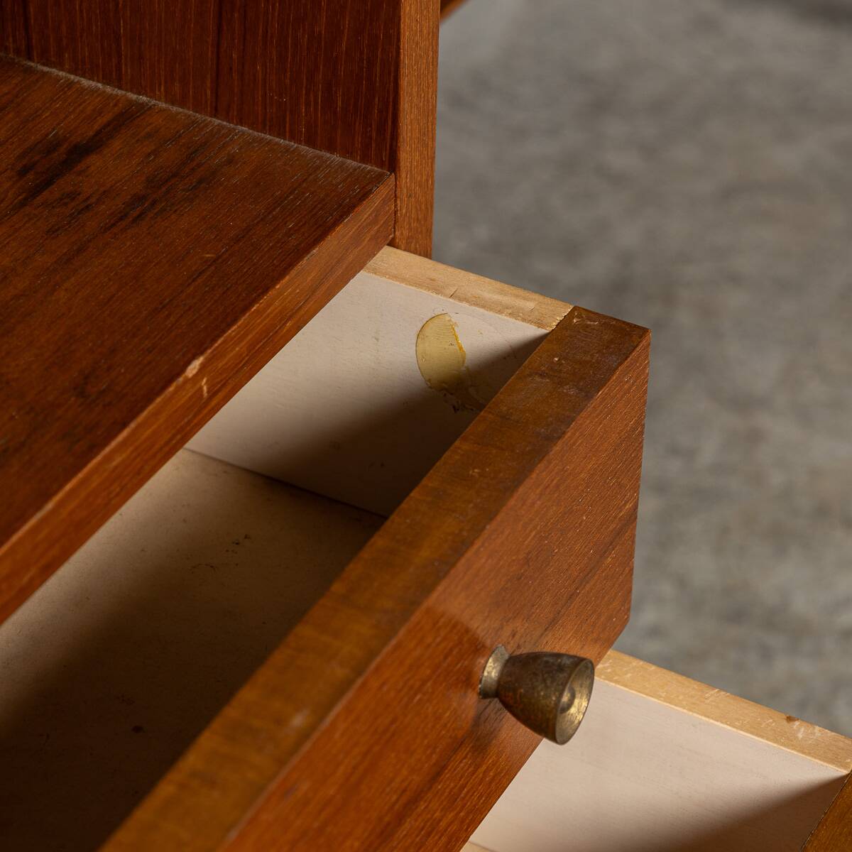 Vintage 20thc italian modular teak wall cabinet c.1960
