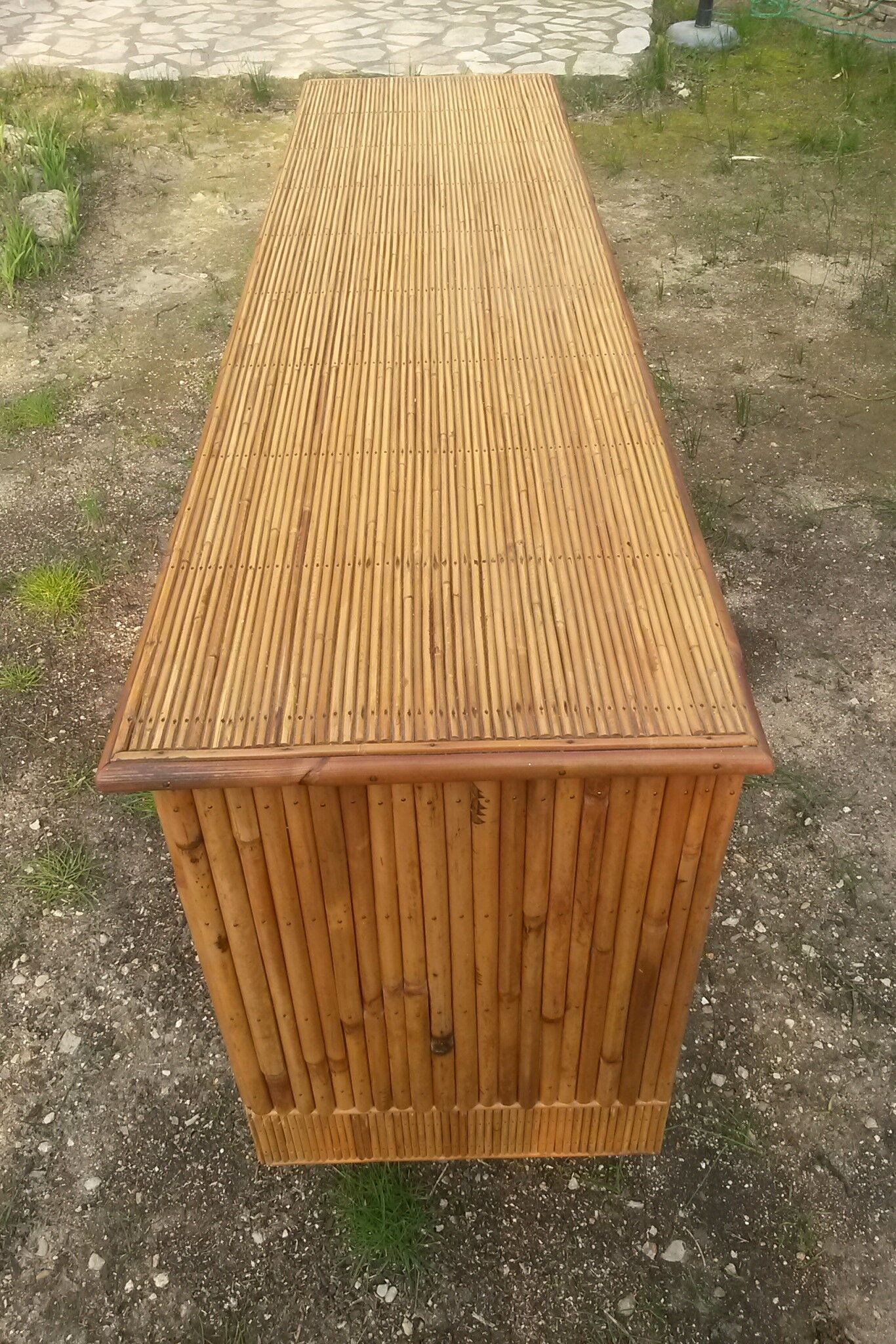 1950 vintage rattan buffet