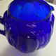 Vintage cobalt blue glass pitcher by Henry Dean
