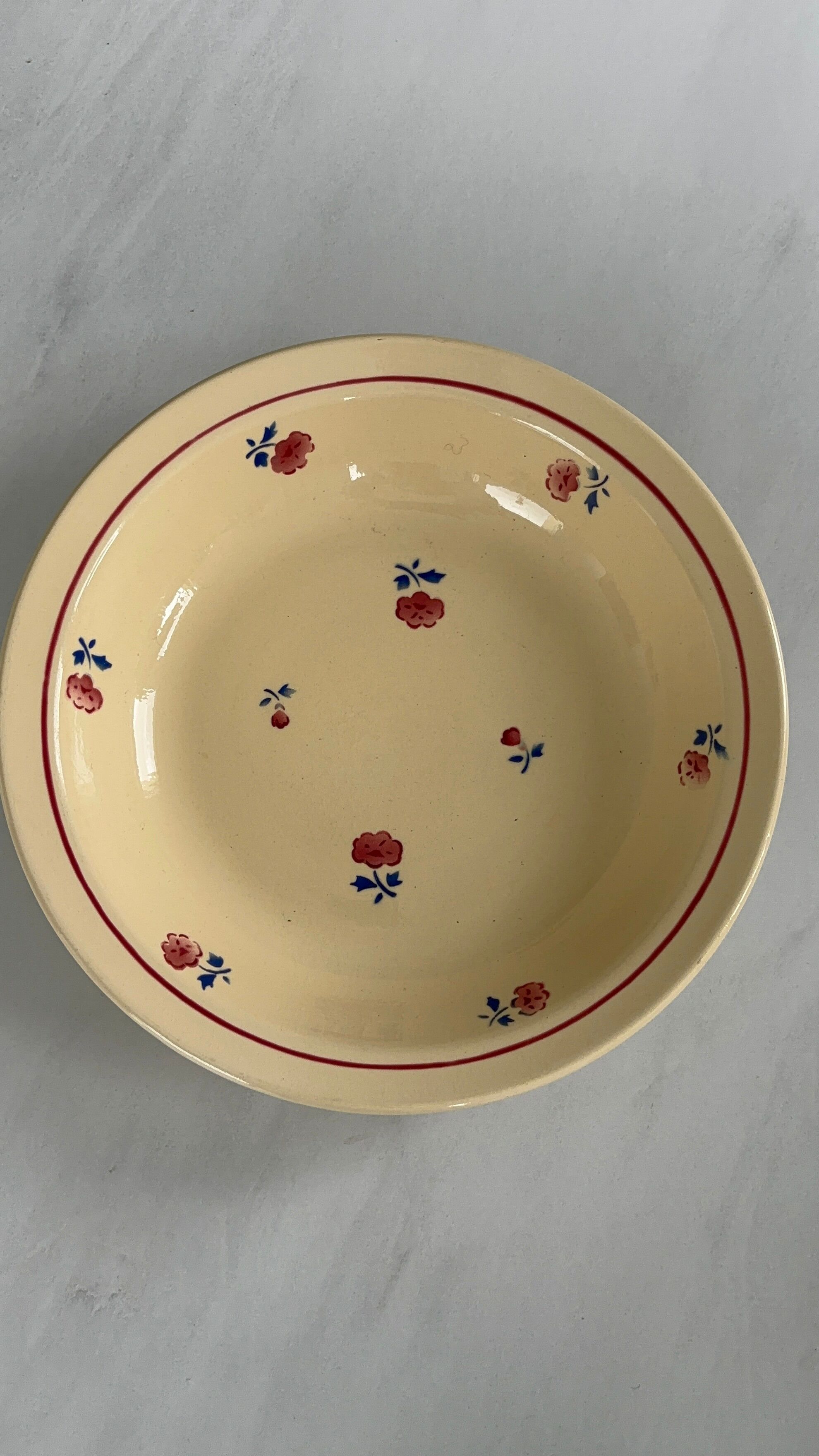Saladier - plat badonviller modèle jean petite fleur vintage