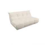 SIA white bouclette designer sofa