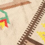 Immense tapis moderne vintage Kilim, 1970