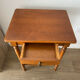 Small accent table in solid wood with a drawer.