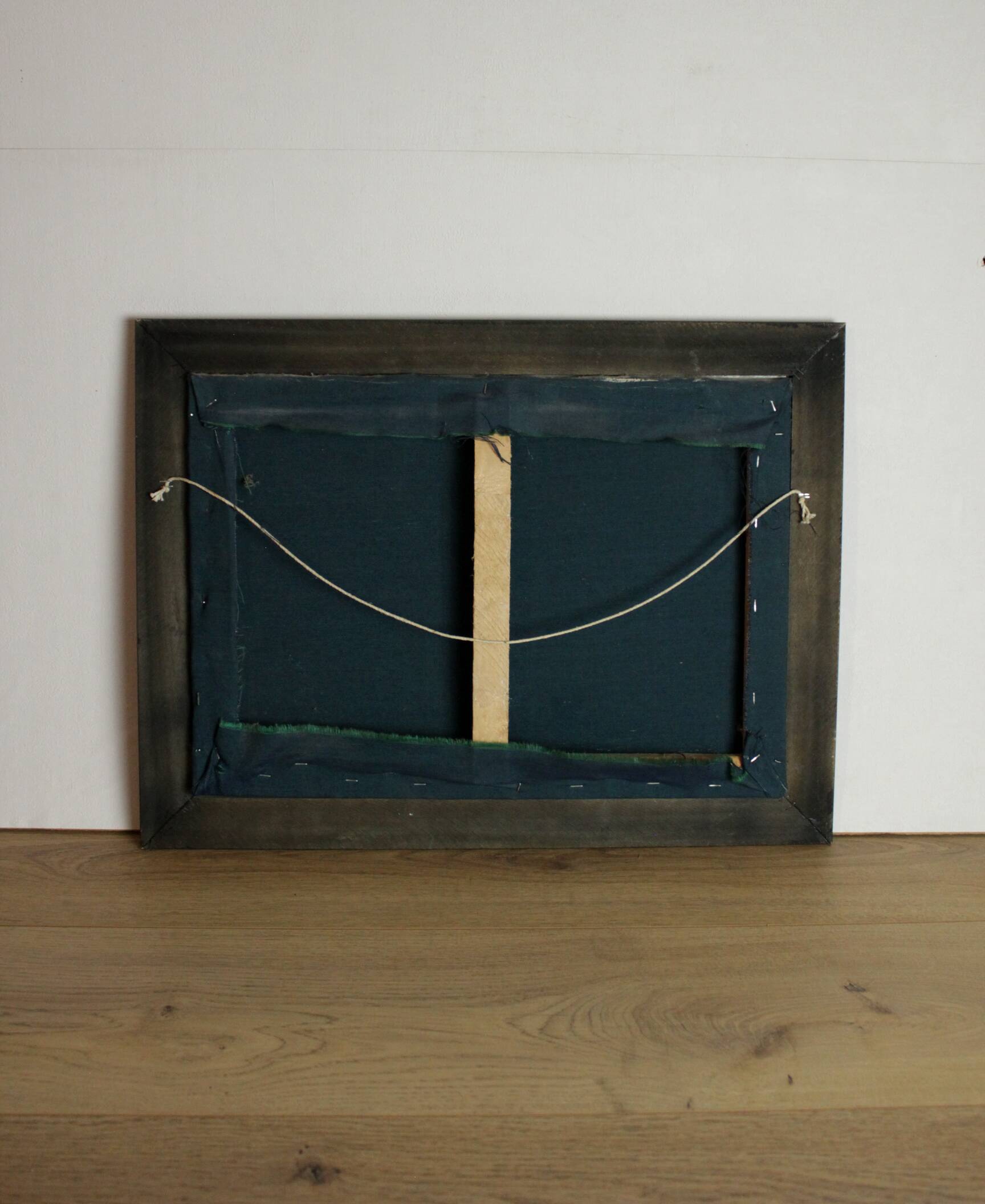 Black frame painting vase flower and fruit