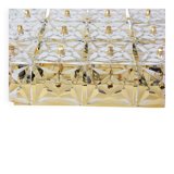 Large faceted crystal ceiling light by Kinkeldey, Germany, 1970s.