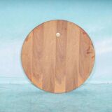 Vintage walnut wall mirror, minimalist from the 1960s.