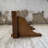 Pair of modernist constructivist wall-mounted bedside tables