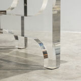 Plexiglass coffee table by Michel Dumas circa 1970'