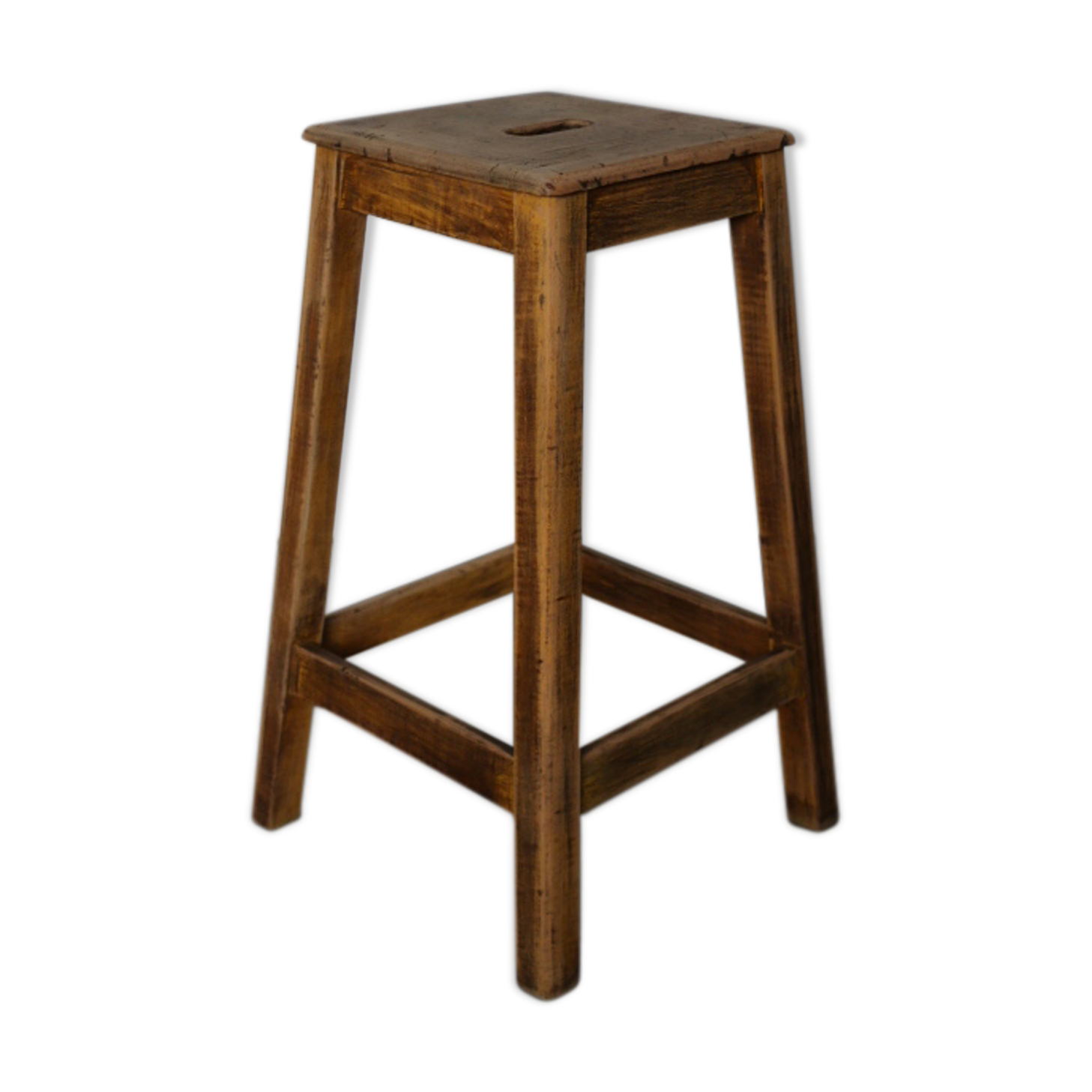 Raw oak stool 600mm
