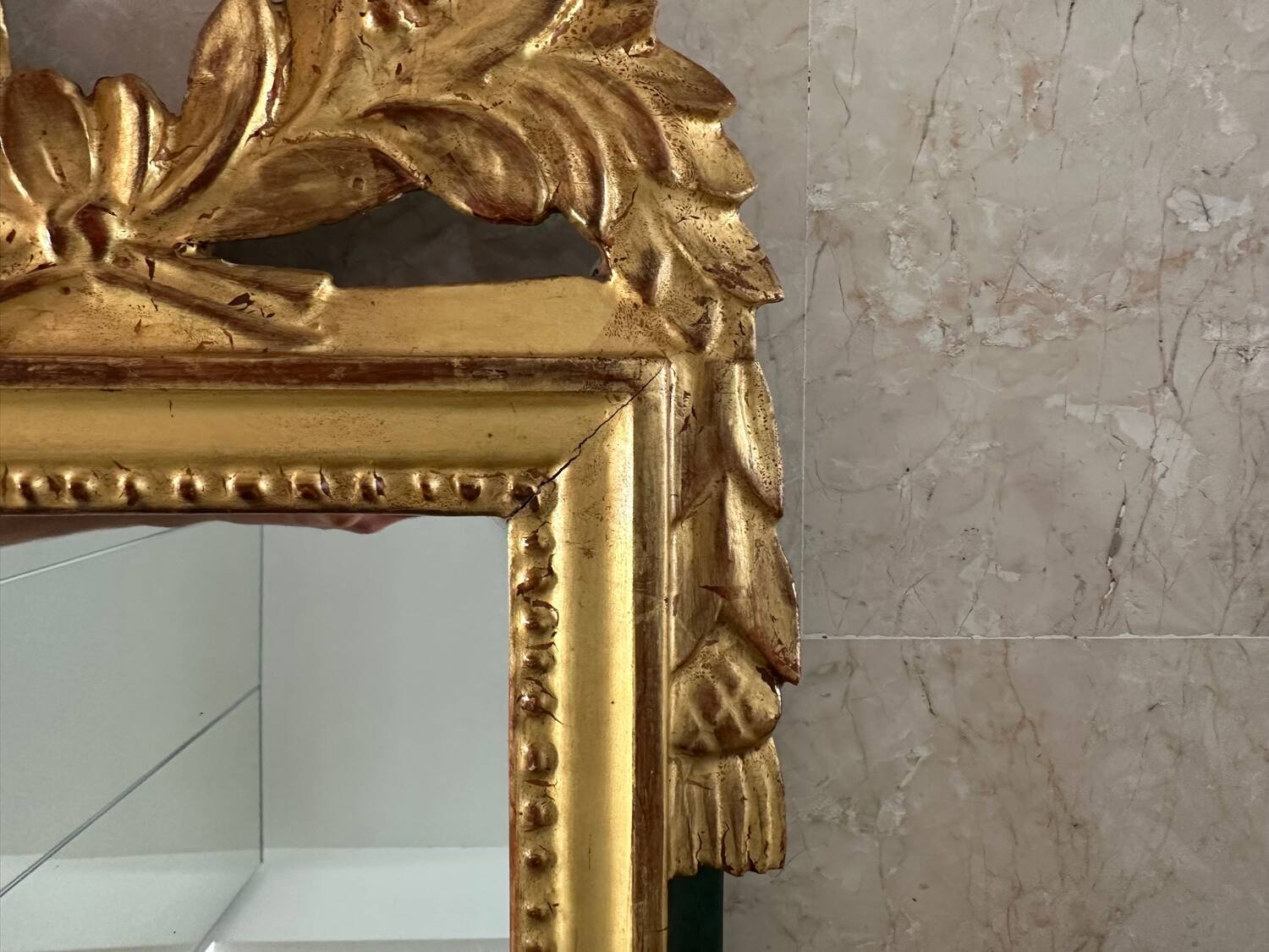Gold leaf mirror