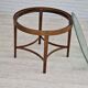 1950s, danish design, coffee table, glass, oak wood, original condition.