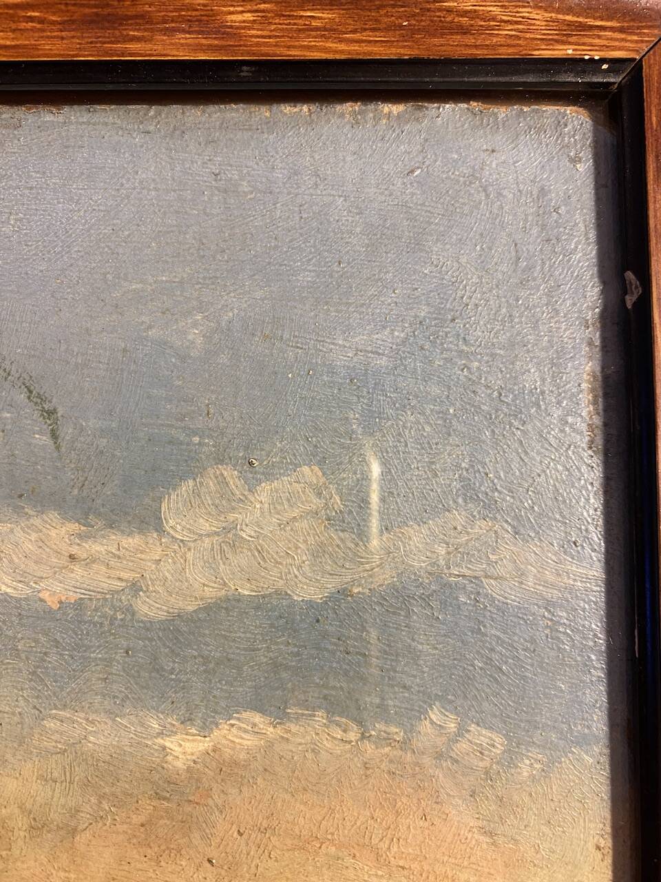 Old painting, orientalist landscape, signed George 20th century