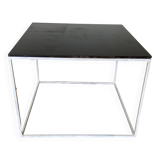 Square slate coffee table or side table.