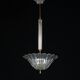 Art Deco Seguso pendant lamp in Clear Murano glass. Italy 1940s